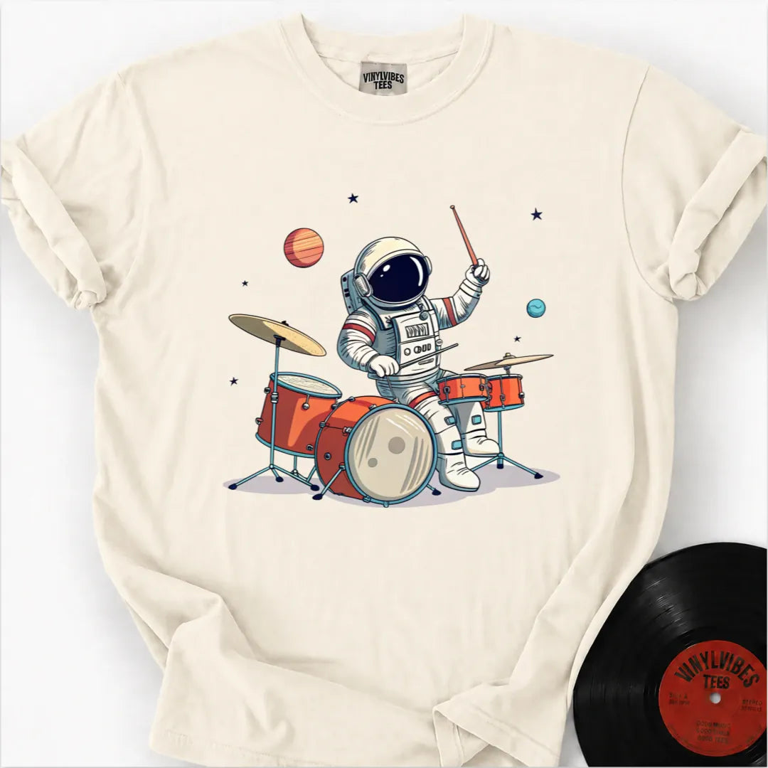 Printify T-Shirt Ivory / S Playful Astronaut Premium T-Shirt