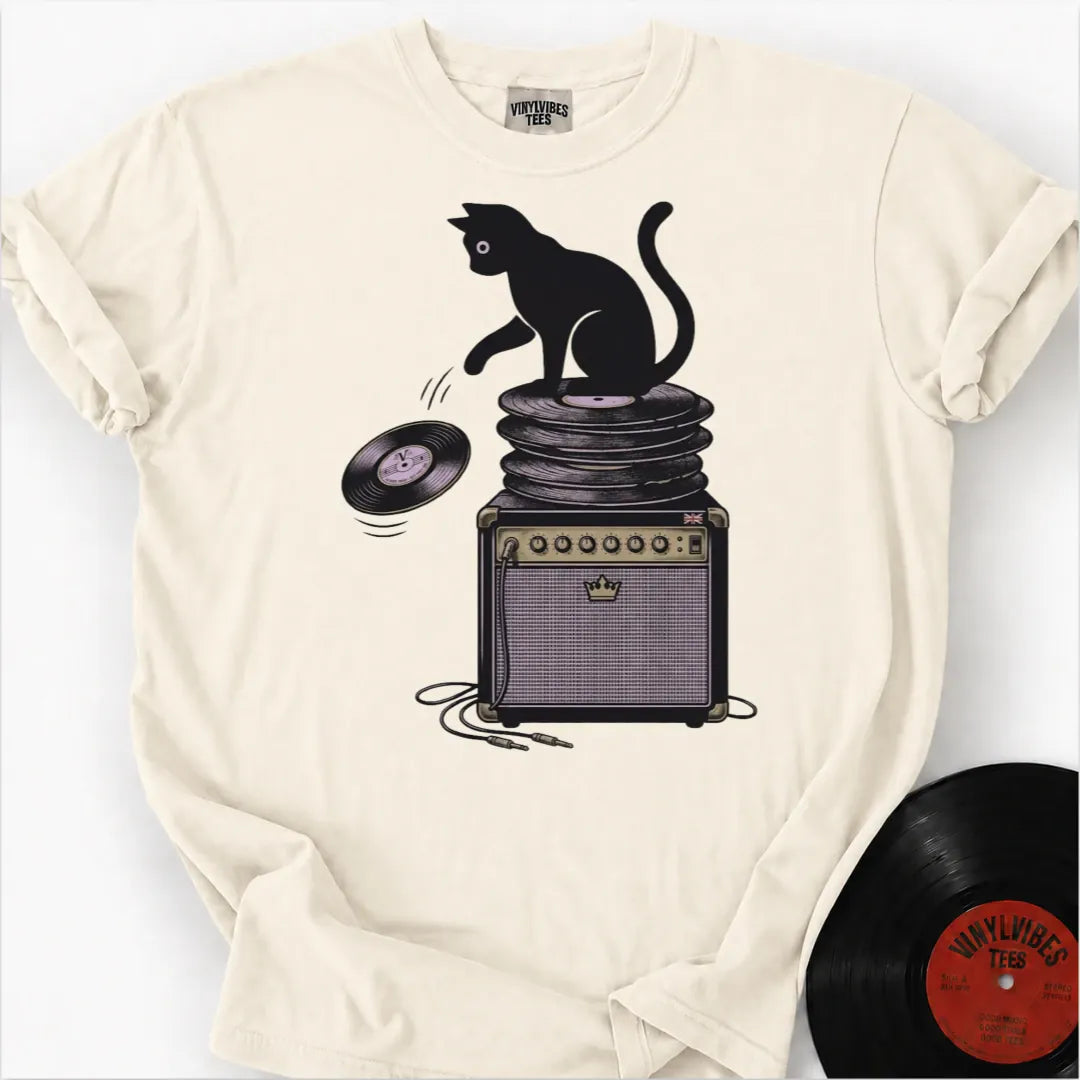 Printify T-Shirt Ivory / S Scratch And Spin Premium T-Shirt