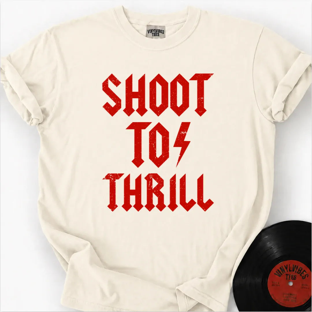 Printify T-Shirt Ivory / S Shoot to thrill Premium T-Shirt