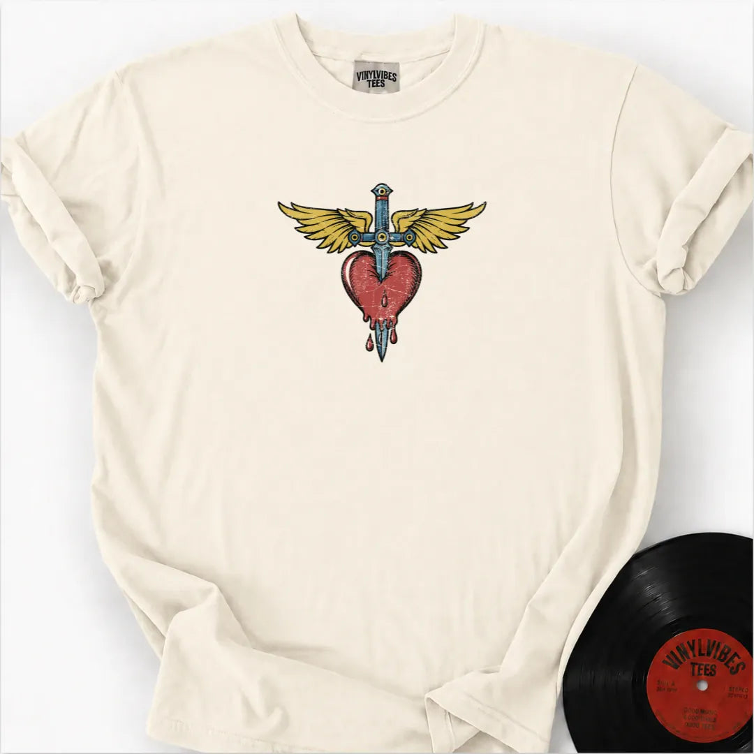 Printify T-Shirt Ivory / S Shot Through the Heart Premium T-Shirt