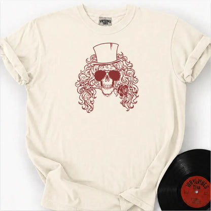 Printify T-Shirt Ivory / S Skull Rose Premium T-Shirt