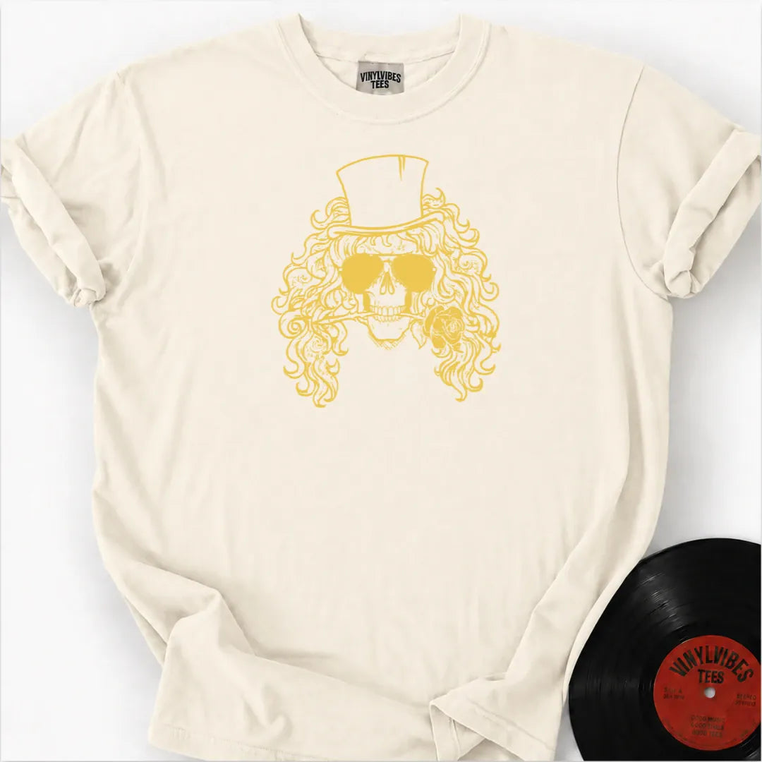 Printify T-Shirt Ivory / S Skull Rose Premium T-Shirt