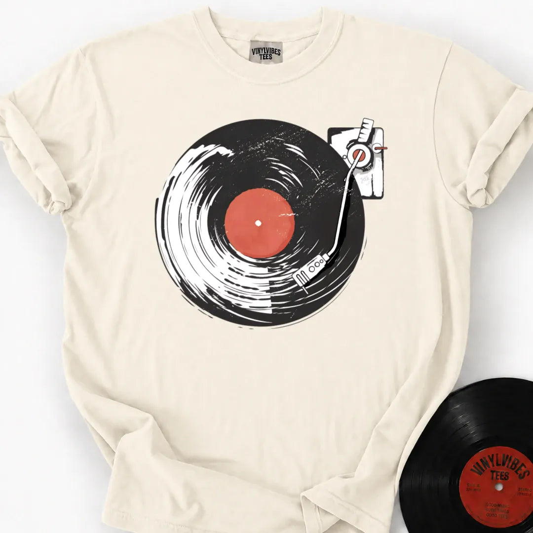 Printify T-Shirt Ivory / S Vinyl Wave Premium T-Shirt