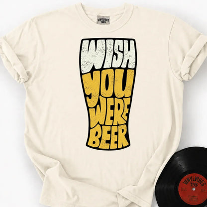 Printify T-Shirt Ivory / S Wish You Were Beer Premium T-Shirt