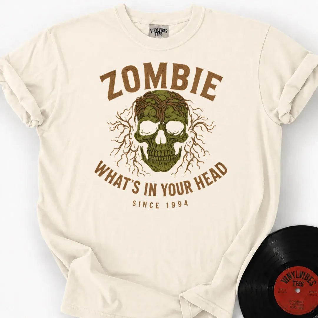 Printify T-Shirt Ivory / S Zombie Head Premium T-Shirt