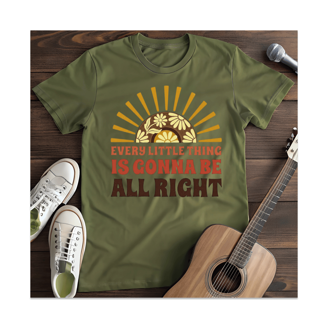 Printify T-Shirt Military Green / S All Right T-Shirt