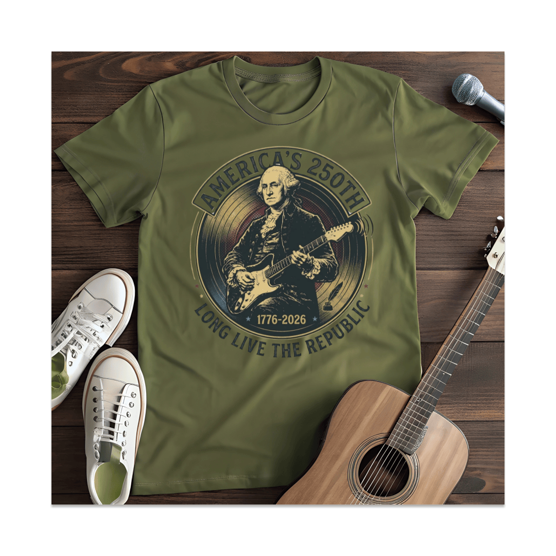 Printify T-Shirt Military Green / S America's 250th Washington T-Shirt
