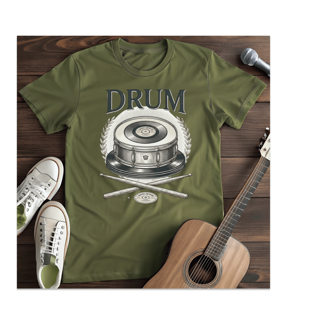 Printify T-Shirt Military Green / S Analog Beat T-Shirt