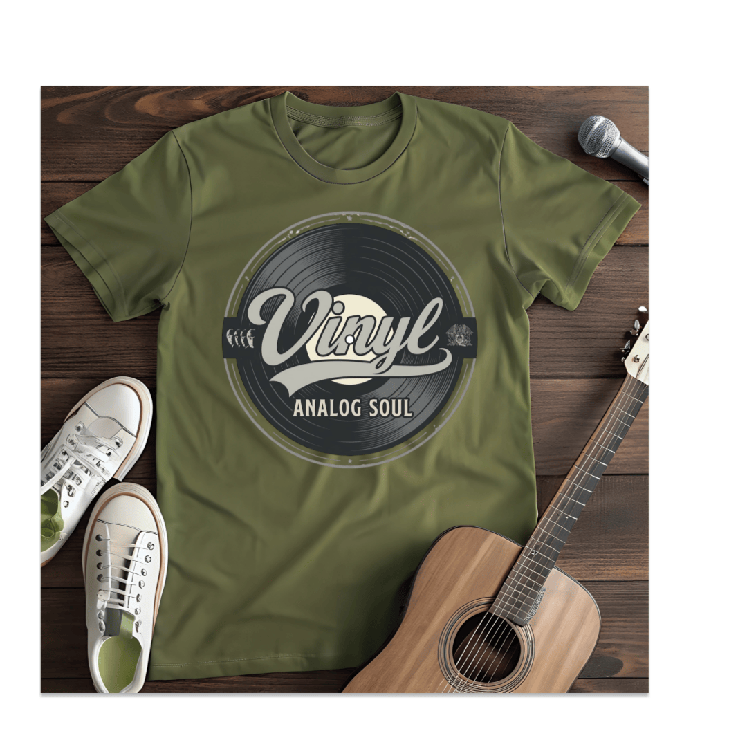 Printify T-Shirt Military Green / S Analog Soul T-Shirt
