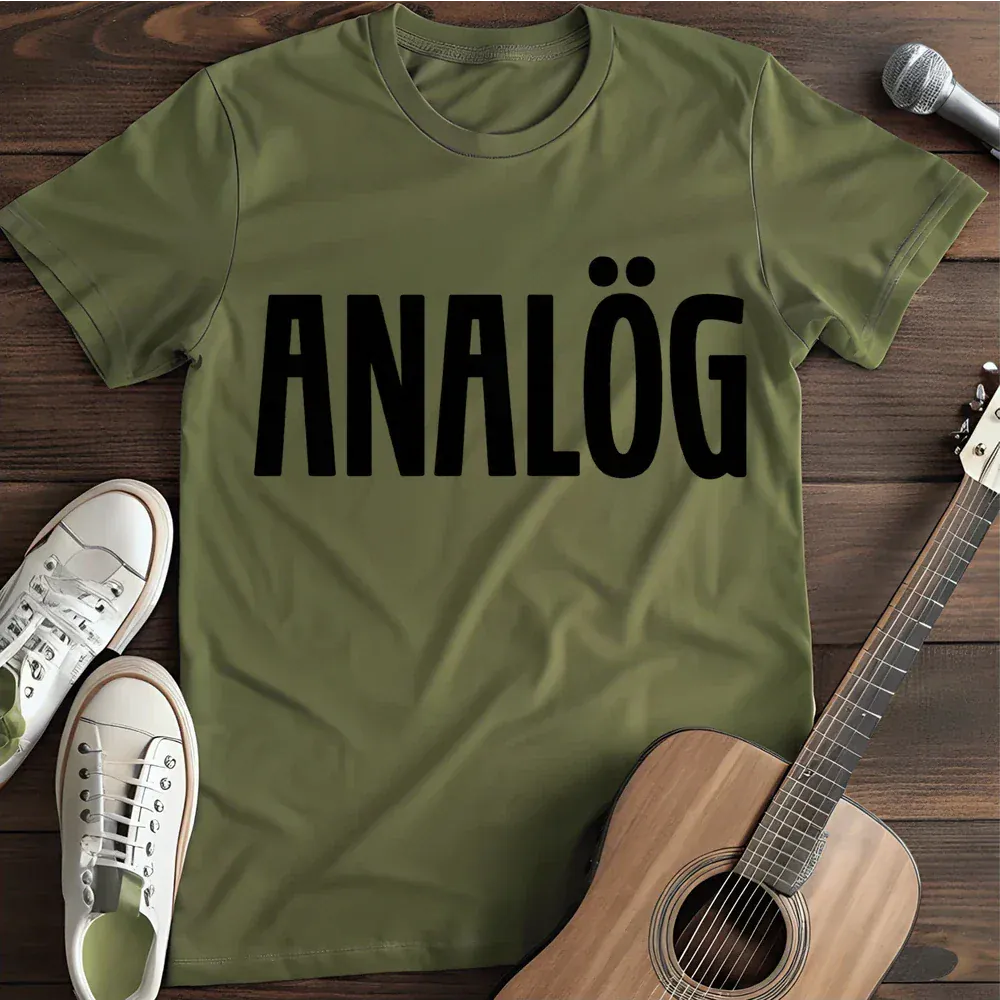 Printify T-Shirt Military Green / S Analog T Shirt