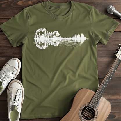 Printify T-Shirt Military Green / S Black Forest T Shirt 2