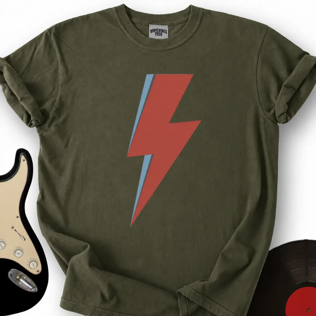 Printify T-Shirt Military Green / S Bowie's Bolt T-Shirt