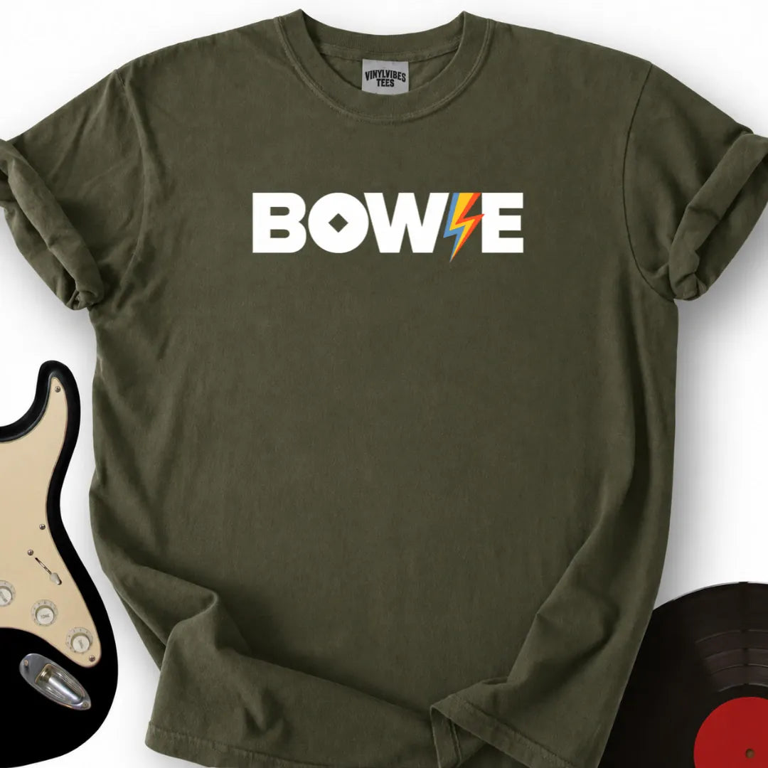 Printify T-Shirt Military Green / S Bowie T-Shirt