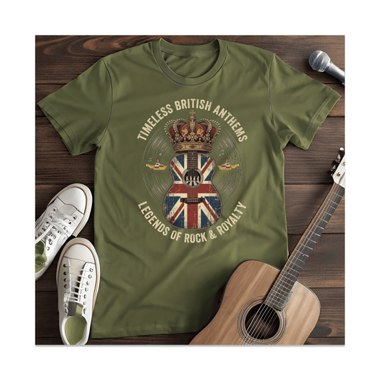 Printify T-Shirt Military Green / S British Rock Royalty T-Shirt