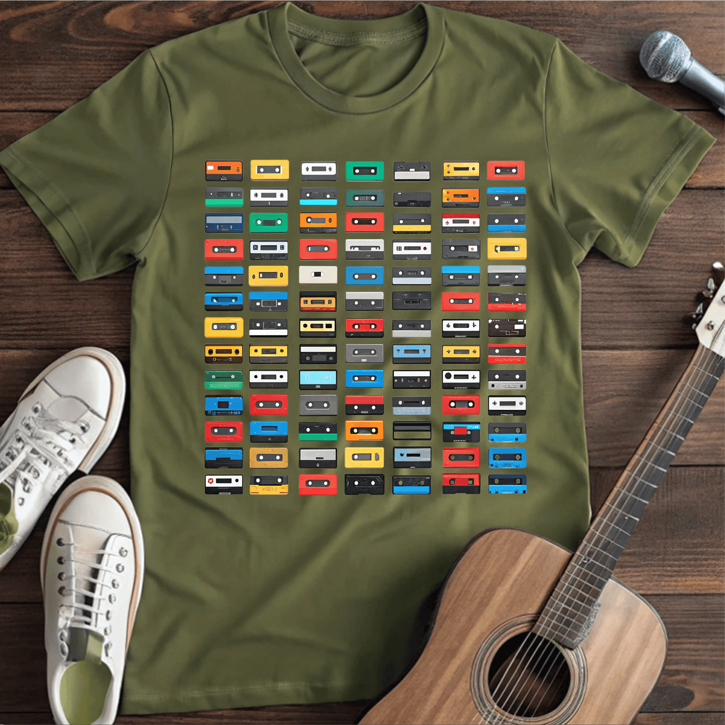 ⭐️⭐️⭐️⭐️⭐️ T-Shirt Military Green / S Casette Hoarder T-Shirt