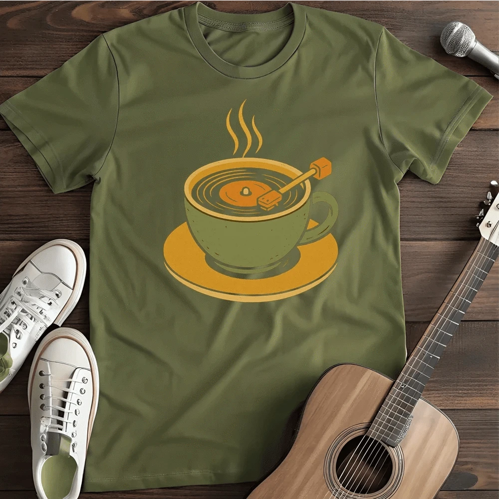 Printify T-Shirt Military Green / S Coffee Player T Shirt