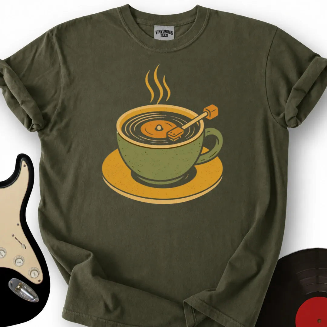 Printify T-Shirt Military Green / S Coffee Player T-Shirt