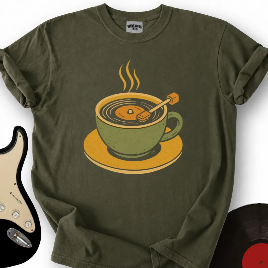 Printify T-Shirt Military Green / S Coffee Player T-Shirt