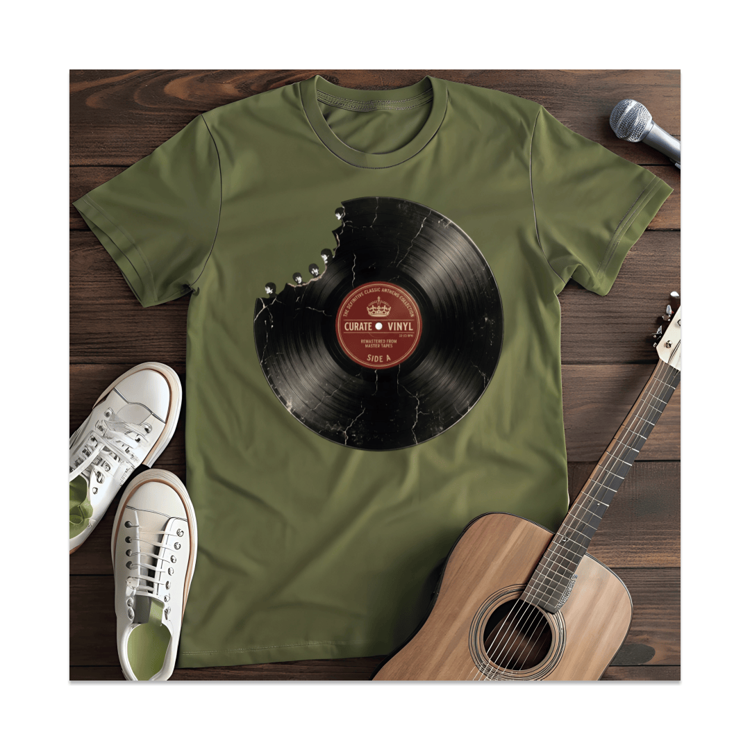 Printify T-Shirt Military Green / S Curate Vinyl T-Shirt