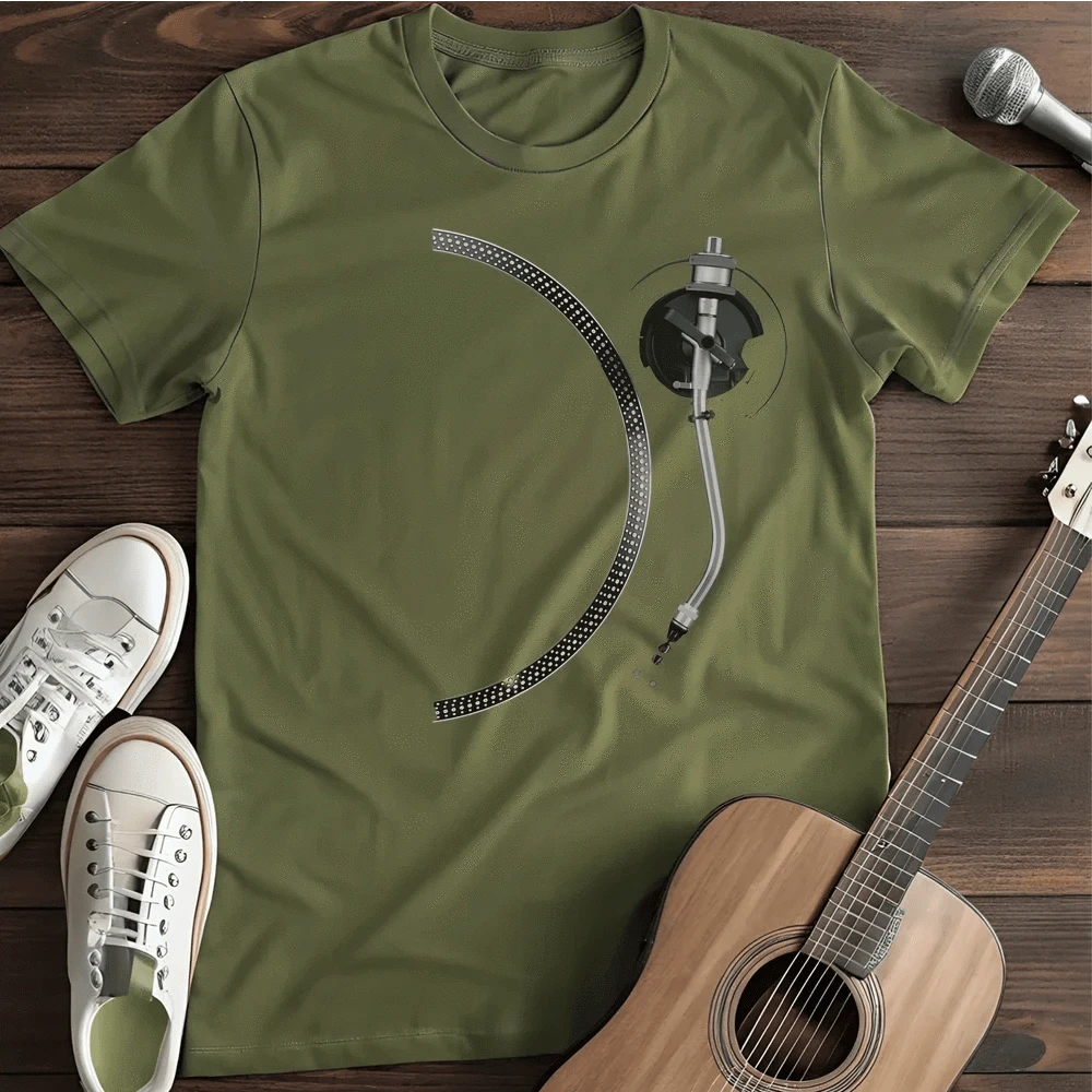 Printify T-Shirt Military Green / S Dj Needle T Shirt