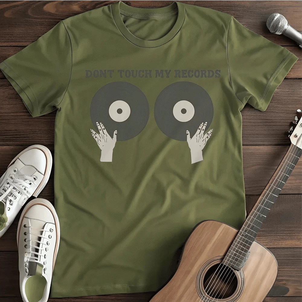 Printify T-Shirt Military Green / S Dont Touch T Shirt