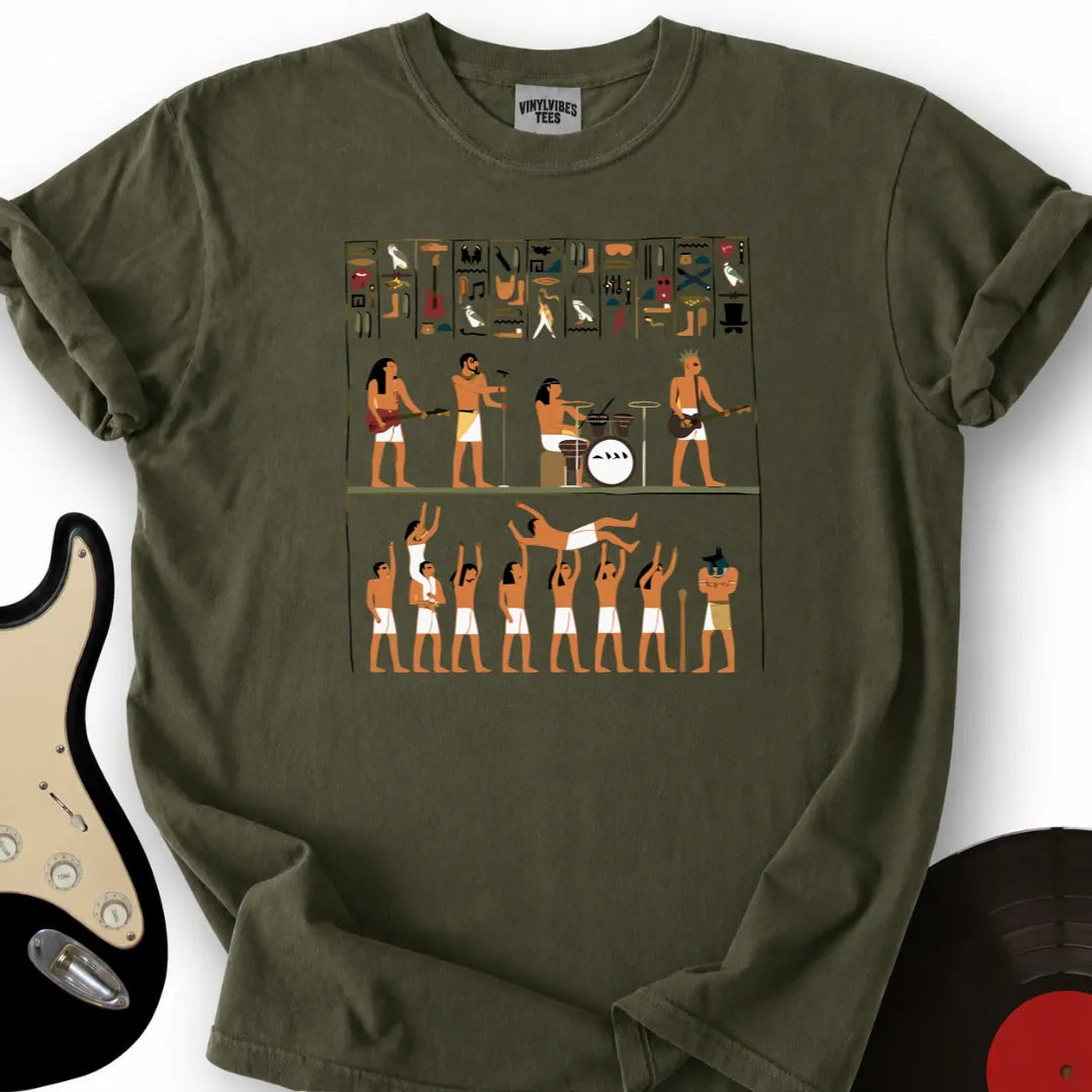 Printify T-Shirt Military Green / S Egyptian Rockband T-Shirt