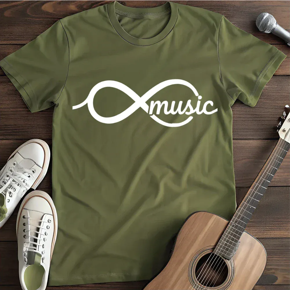 Printify T-Shirt Military Green / S Endless Music T Shirt