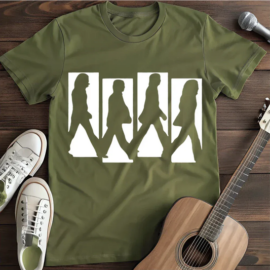 Printify T-Shirt Military Green / S Fab Four T Shirt