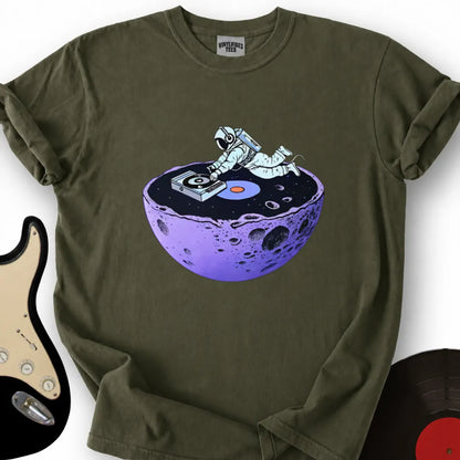 Printify T-Shirt Military Green / S Floating Astronaut T-Shirt