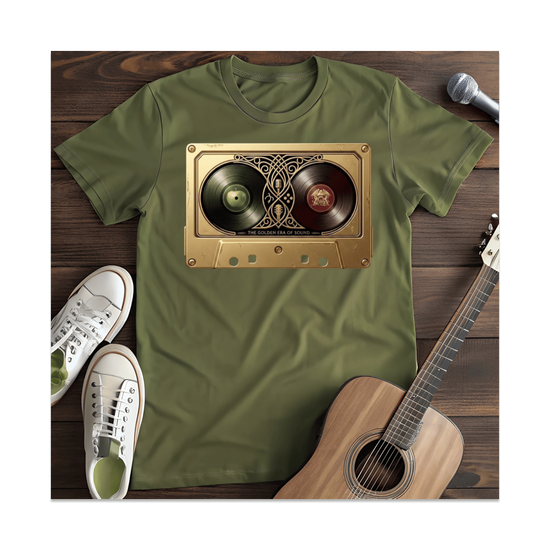 Printify T-Shirt Military Green / S Golden Era of Sound T-Shirt