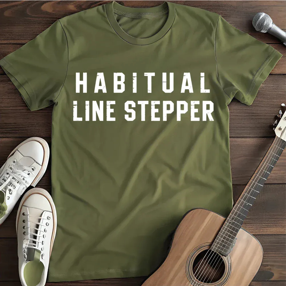 Printify T-Shirt Military Green / S Habitual Line Stepper T Shirt