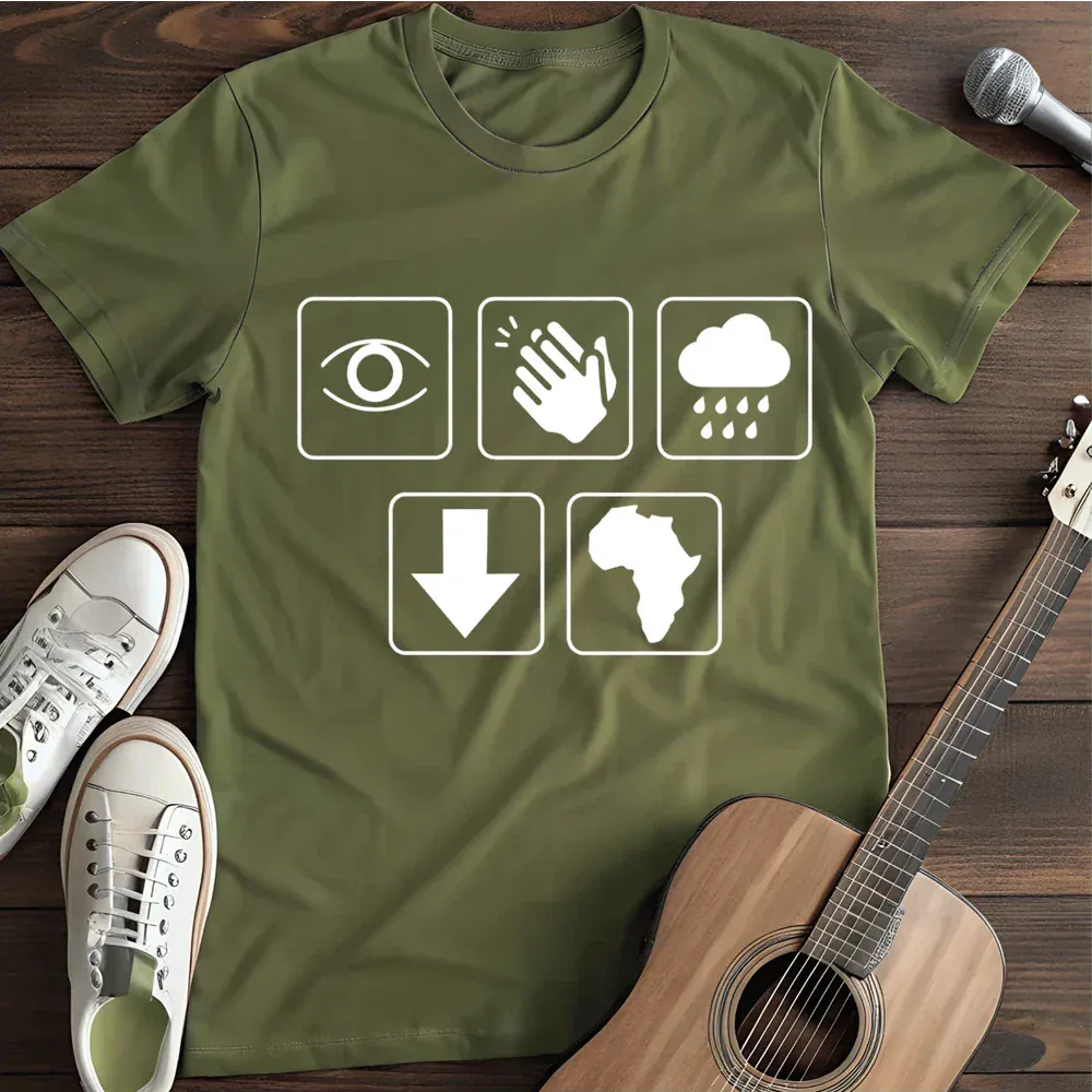 Printify T-Shirt Military Green / S I Bless The Rains Down In Africa Ii T Shirt