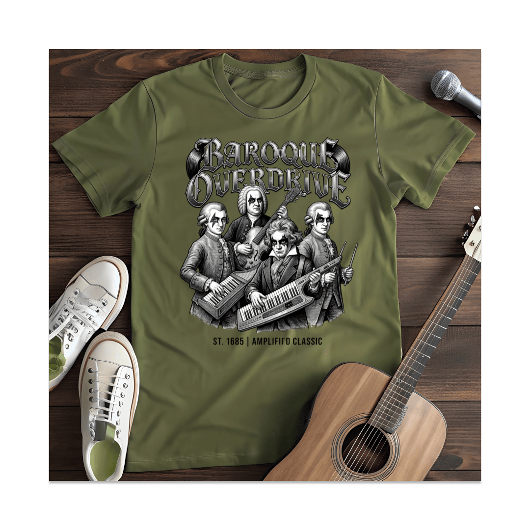 Printify T-Shirt Military Green / S I Could Stop Buying Guitars I'm Not A Quitter T-Shirt (2)