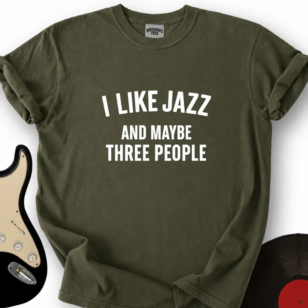 Printify T-Shirt Military Green / S I Like Jazz T-Shirt