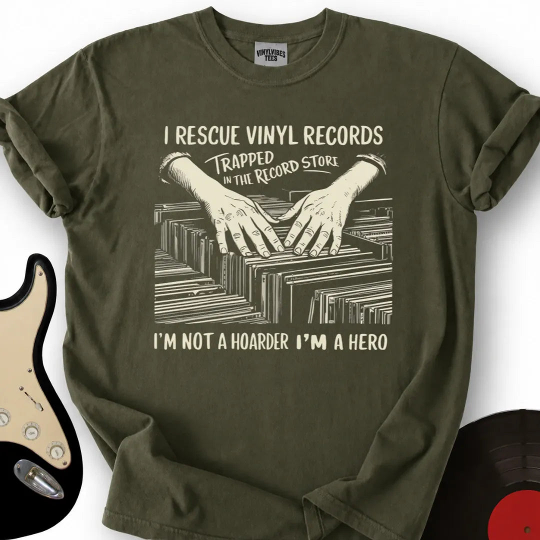 Printify T-Shirt Military Green / S I`m A Hero T-Shirt