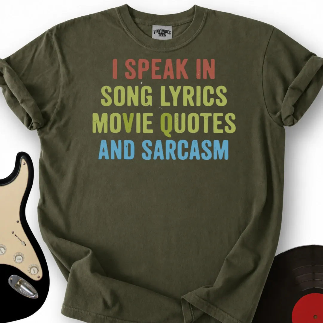 Printify T-Shirt Military Green / S I Speak T-Shirt