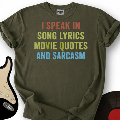 Printify T-Shirt Military Green / S I Speak T-Shirt
