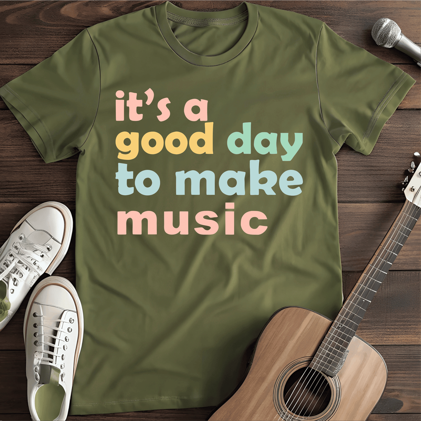 Printify T-Shirt Military Green / S Its a Good Day Tee