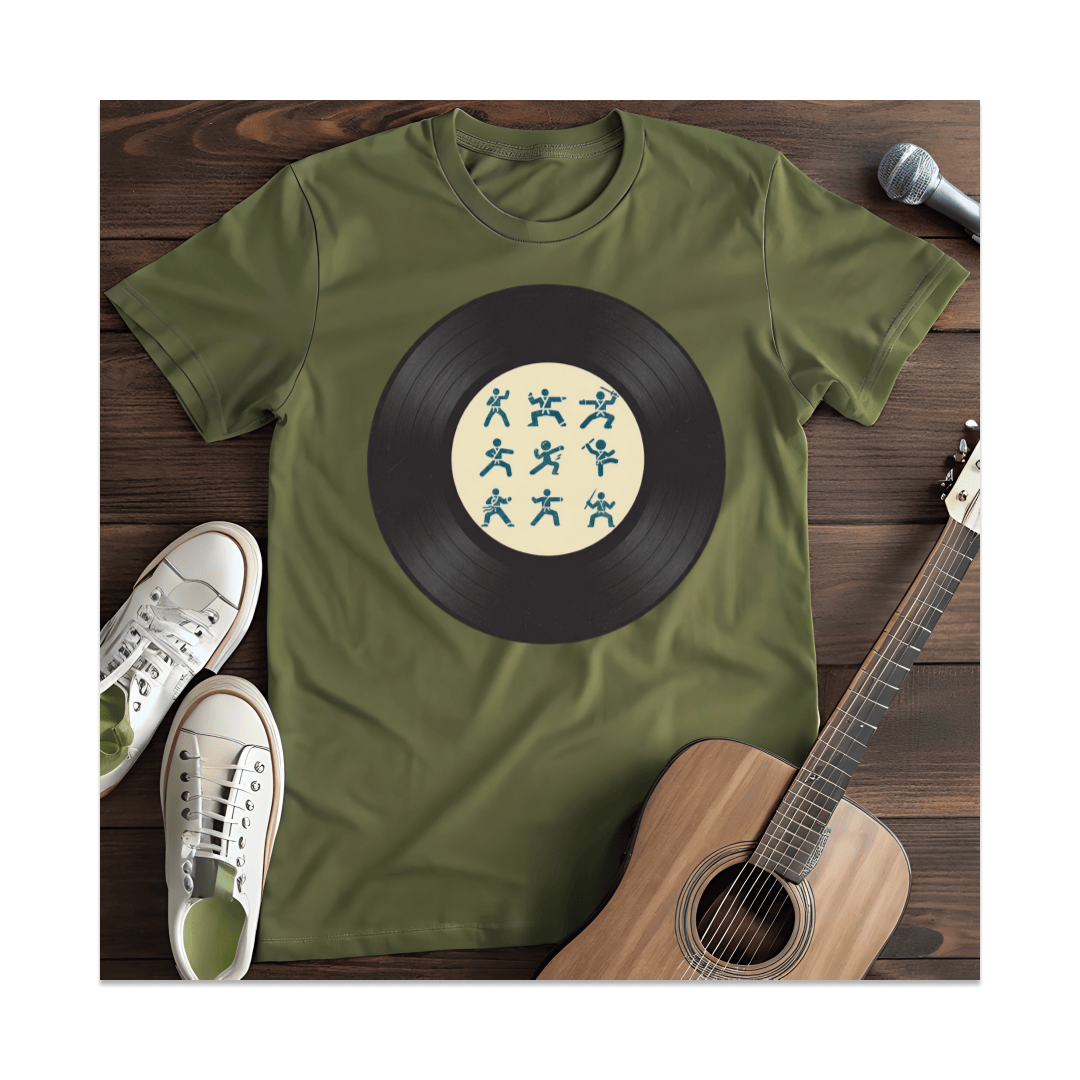 Printify T-Shirt Military Green / S Kung Fu Groove T-Shirt