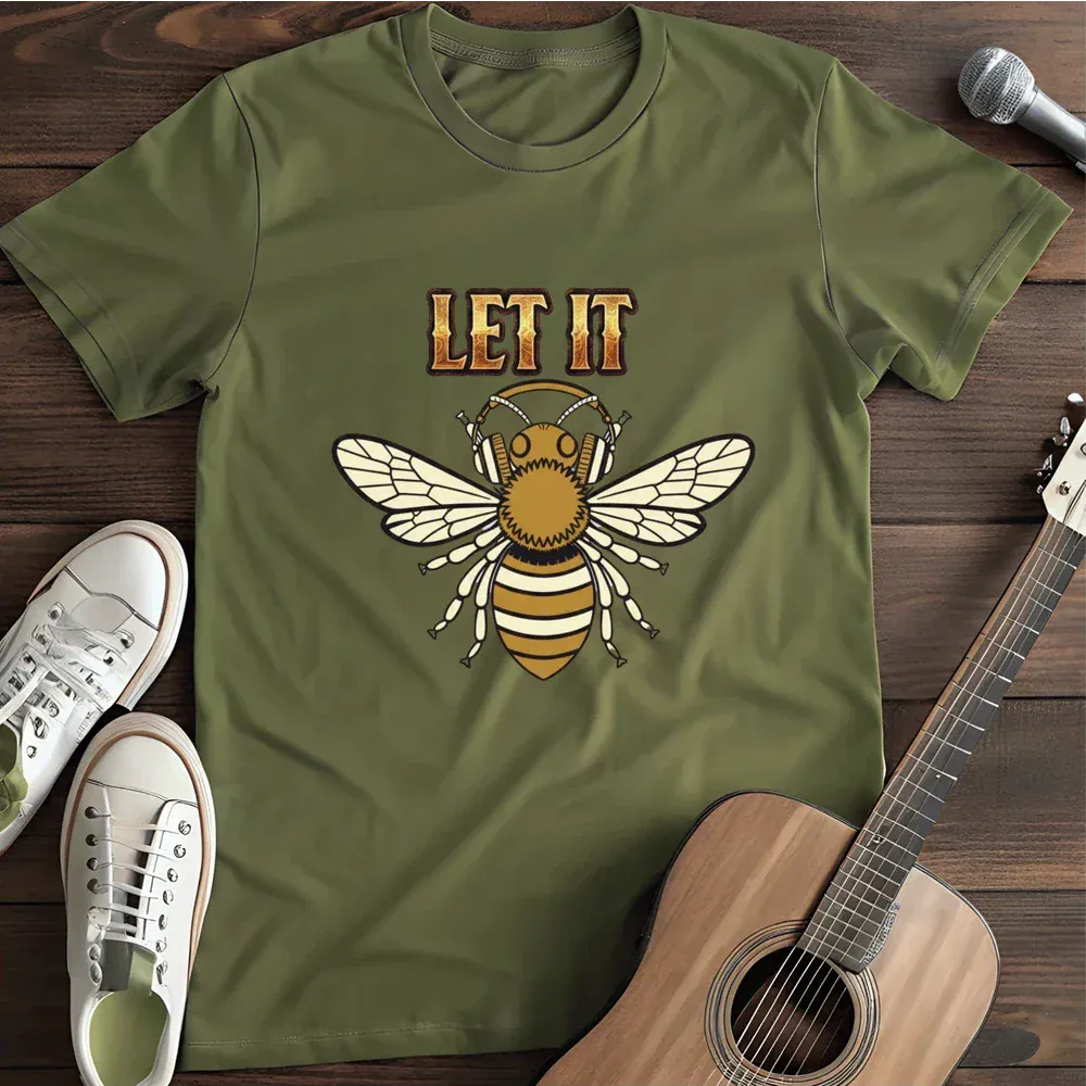 Printify T-Shirt Military Green / S Let It Bee T Shirt