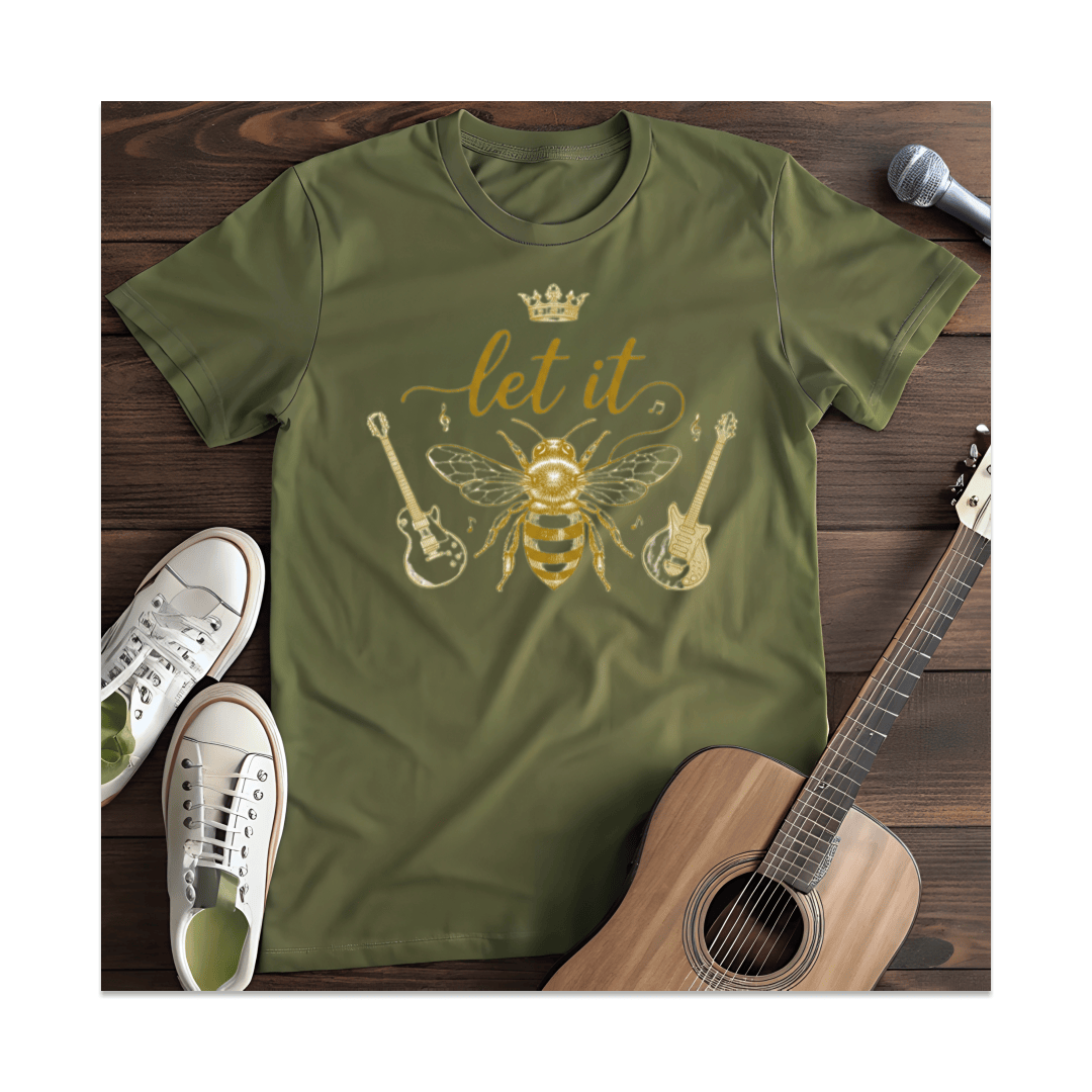 Printify T-Shirt Military Green / S Let It Bee T-Shirt