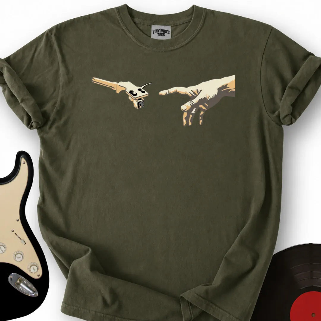 Printify T-Shirt Military Green / S Michelangelo Needle T-Shirt