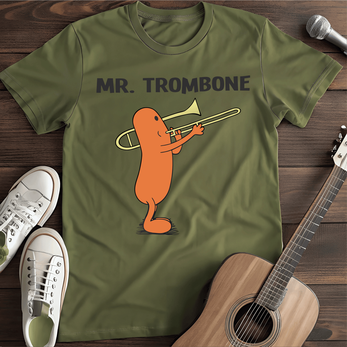 ⭐️⭐️⭐️⭐️⭐️ T-Shirt Military Green / S Mr. trombone T-Shirt