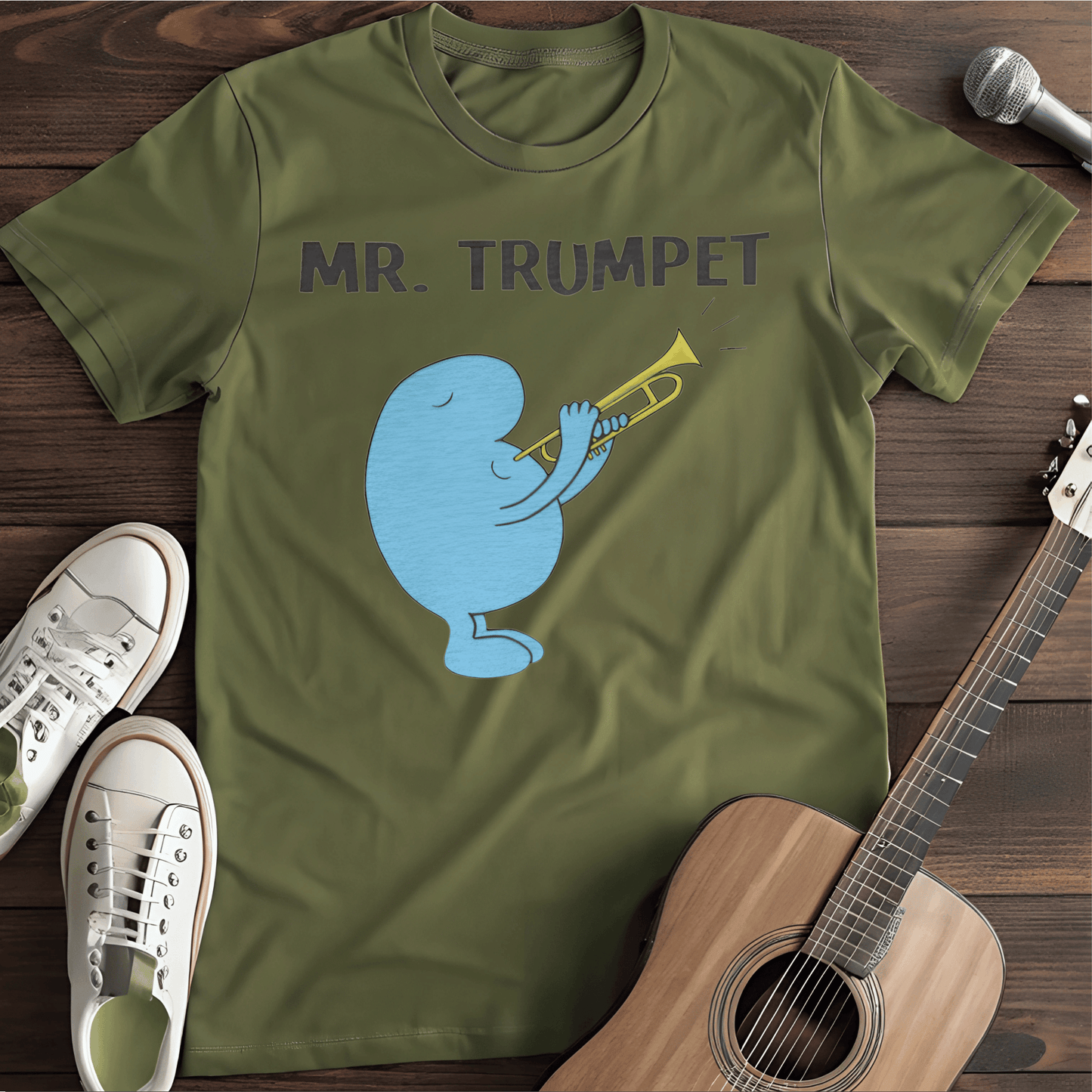 ⭐️⭐️⭐️⭐️⭐️ T-Shirt Military Green / S Mr. Trumpet T-Shirt