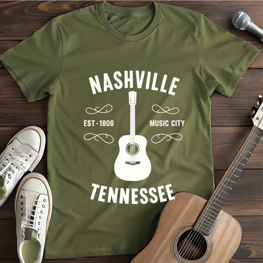Printify T-Shirt Military Green / S Nashville T Shirt