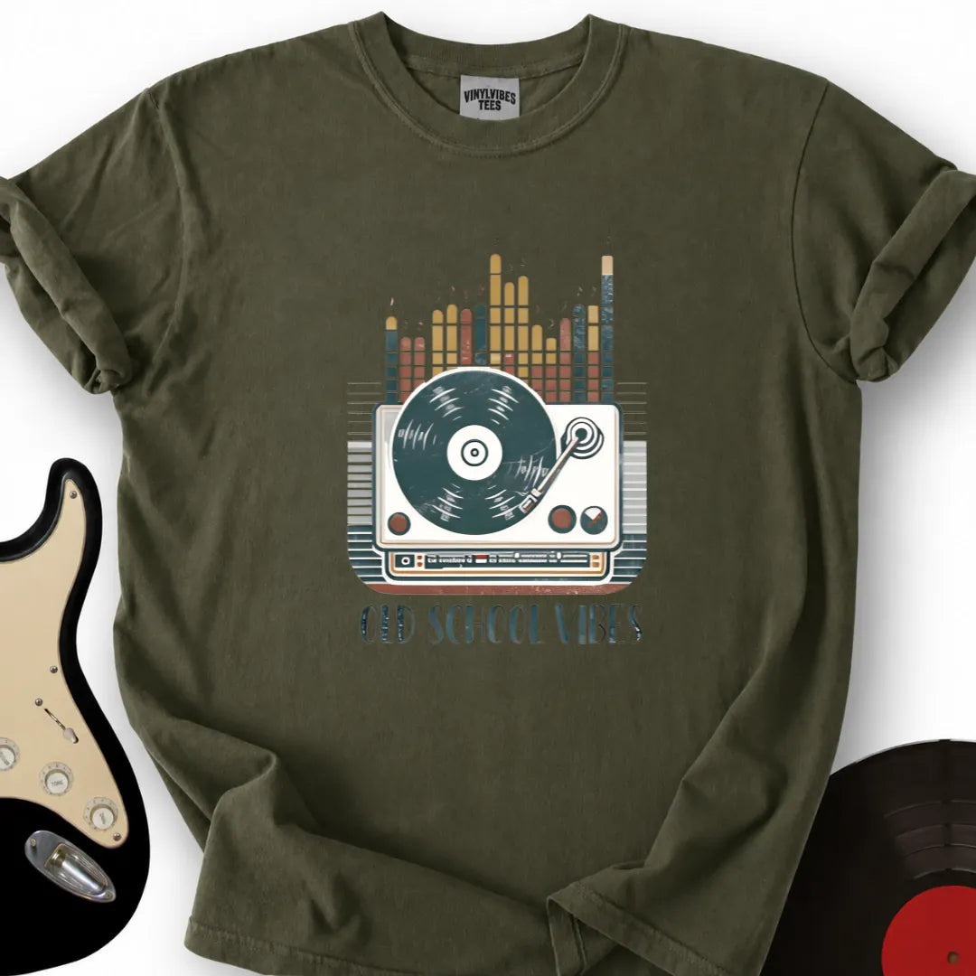 Printify T-Shirt Military Green / S Old Skool Vibes T-Shirt