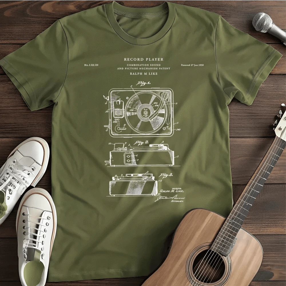 Printify T-Shirt Military Green / S Patent Player T Shirt