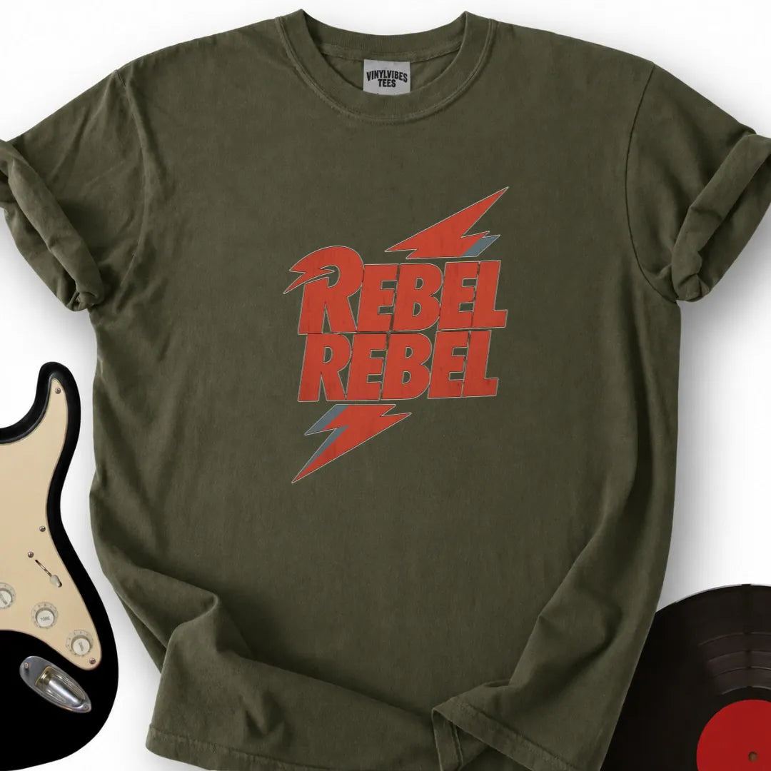 Printify T-Shirt Military Green / S Rebel Rebel T-Shirt