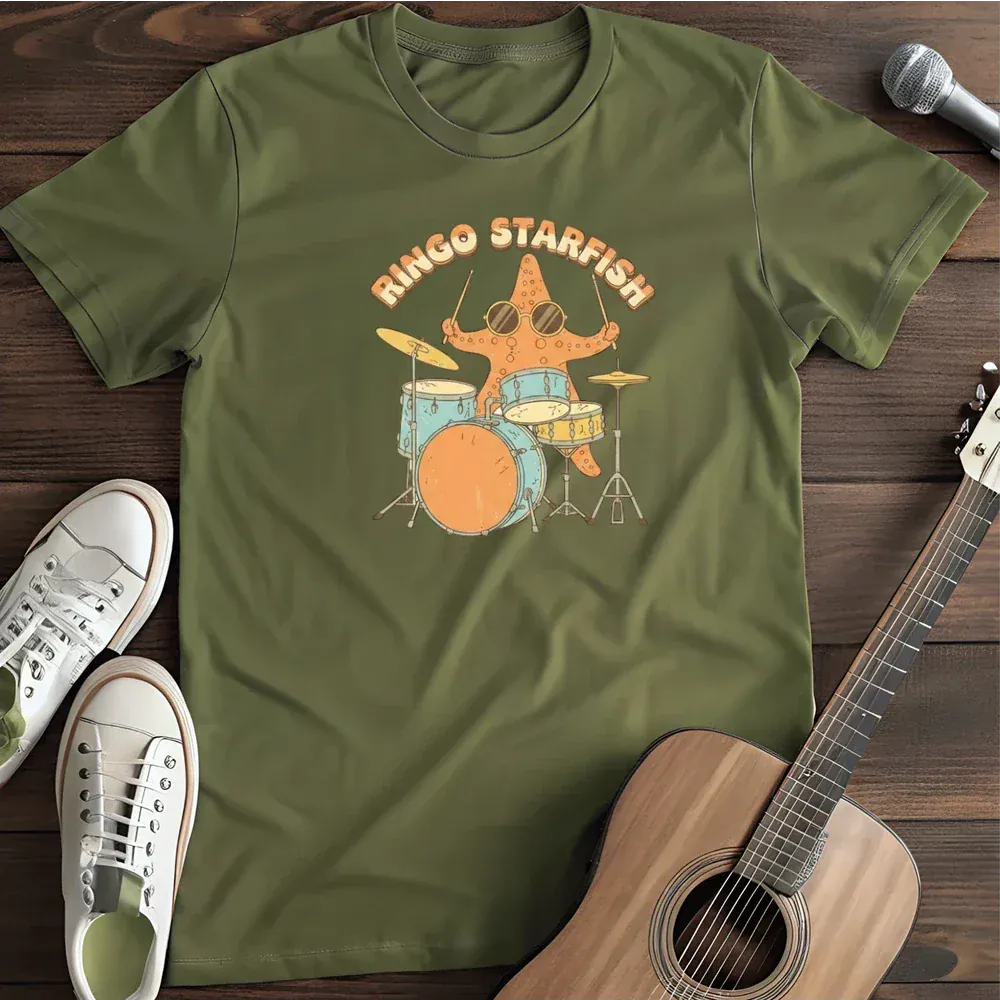 Printify T-Shirt Military Green / S Ringo Starfish T Shirt