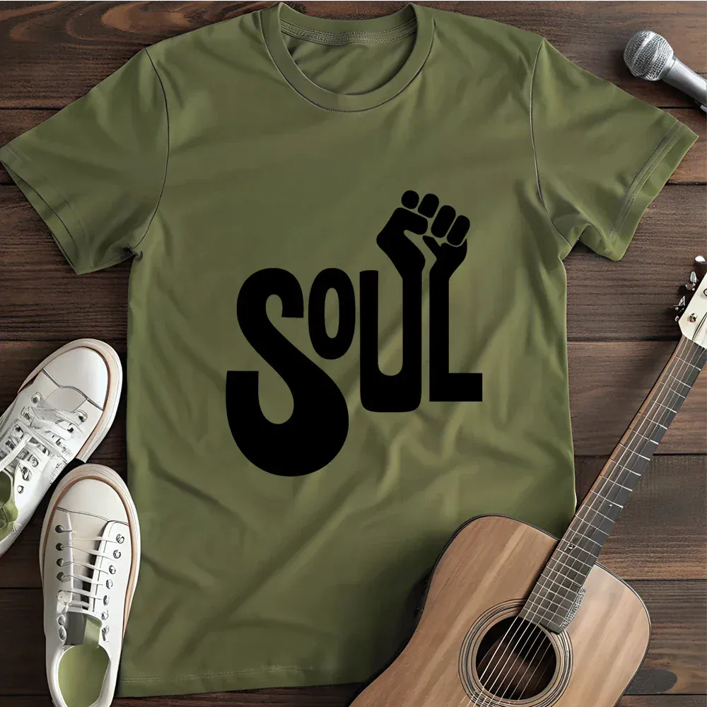 Printify T-Shirt Military Green / S Soul Fist T Shirt